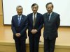由左至右：李祖德董事長、陳世卿博士、邱文達校長