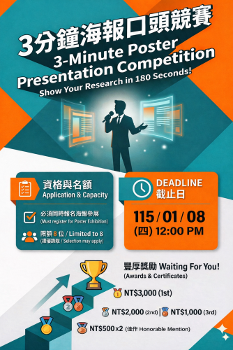 3分鐘口頭競賽海報